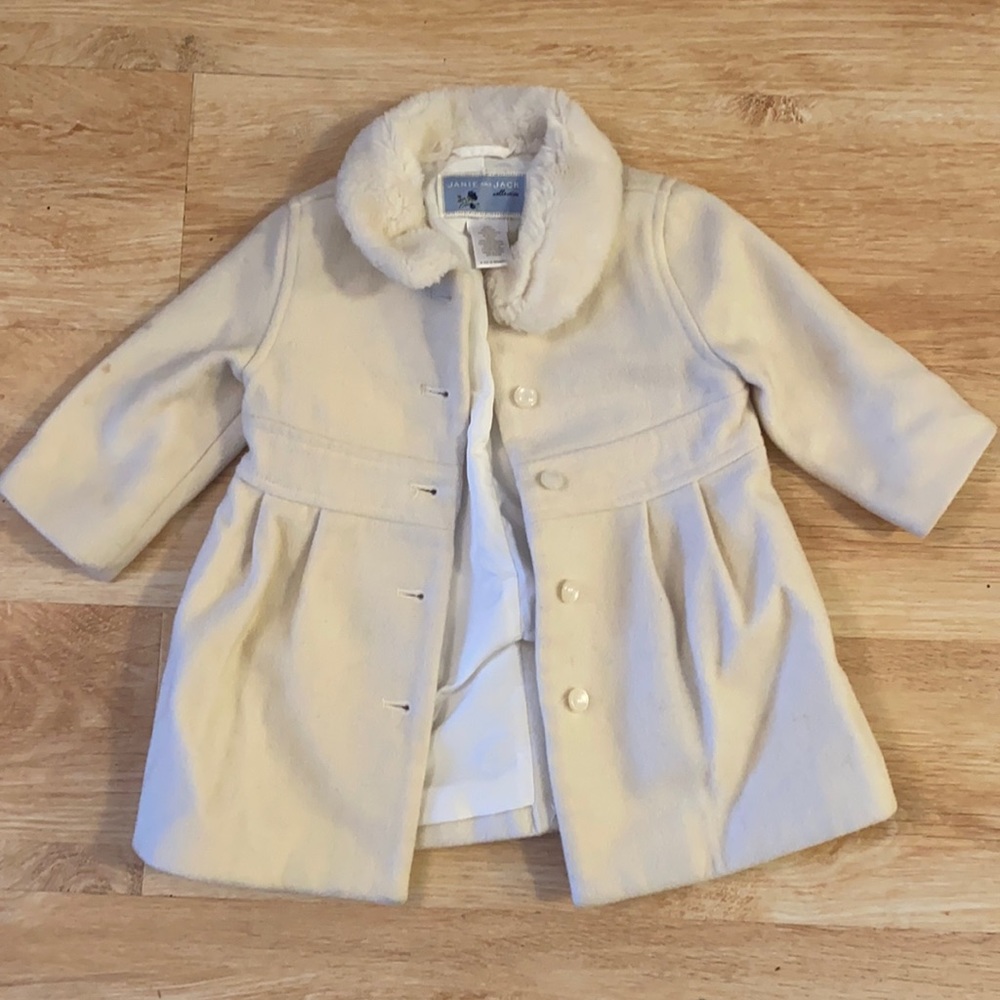 Janie & Jack White Holiday Coat